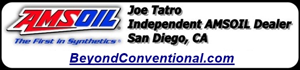 Joe Tatro, AMSOIL Independent Dealer, San Diego, CA.  www.1stInSyn.com 